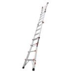 Little Giant Leveler M17 Mehrzweckleiter 4x4 Aluminium Gelenkleiter ausziehbar mit Ratschennivellierung – Bild 7