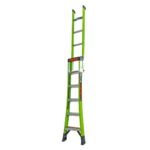 Little Giant King Kombo 3-in-1 Mehrzweckleiter 5+4 Stufen Fiberglas grün drehbares Wandpad – Bild 9