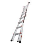 Little Giant Leveler M17 Mehrzweckleiter 4x4 Aluminium Gelenkleiter ausziehbar mit Ratschennivellierung – Bild 6