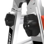 Little Giant Conquest Mehrzweckleiter 5 Stufen mit Stabilisatoren & Tip-Glide-Rollen – Bild 15