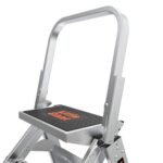 Little Giant Safety Step Trittleiter 3 Stufen – platzsparend klappbar, Aluminium, max. Höhe 1,08 m – Bild 5