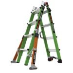 Little Giant Conquest GFK Mehrzweckleiter 4-teilig, Fiberglas, 150 kg, mit Stabilisatoren – Bild 16
