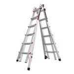 Little Giant Teleskopleiter Leveler 4x6 Sprossen – höhenverstellbar, bis 6,88m, mit Rollen
