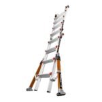 Little Giant Conquest Mehrzweckleiter 4 Stufen Alu mit Stabilisatoren für unebenen Untergrund – Bild 4