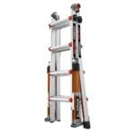 Little Giant Conquest Mehrzweckleiter 4 Stufen Alu mit Stabilisatoren für unebenen Untergrund – Bild 11