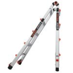 Little Giant Leveler M17 Mehrzweckleiter 4x4 Aluminium Gelenkleiter ausziehbar mit Ratschennivellierung – Bild 5