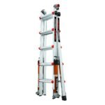 Little Giant Conquest Mehrzweckleiter 5 Stufen mit Stabilisatoren & Tip-Glide-Rollen – Bild 10