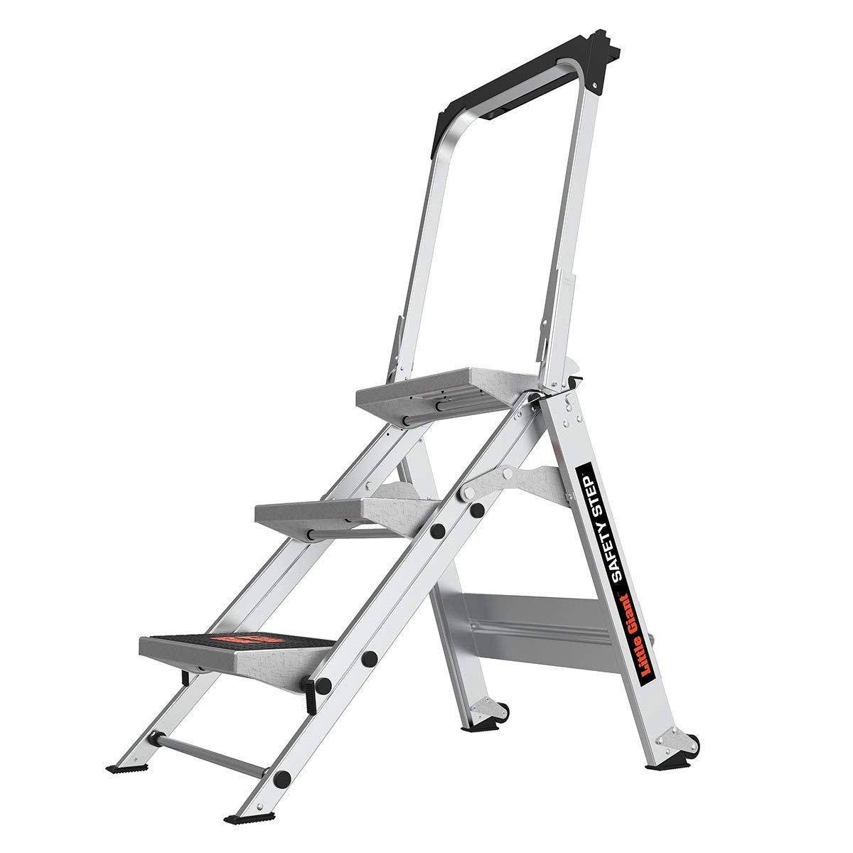 612CgMkYG5L Little Giant Safety Step 3-Stufen Leiter 91 cm Aluminium Typ 1A 136 kg mit Arbeitsablage – Bild 1