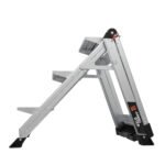 Little Giant Jumbo-Stufe 3-stufig mit Handlauf – Aluminium-Trittleiter 170 kg belastbar – Bild 9