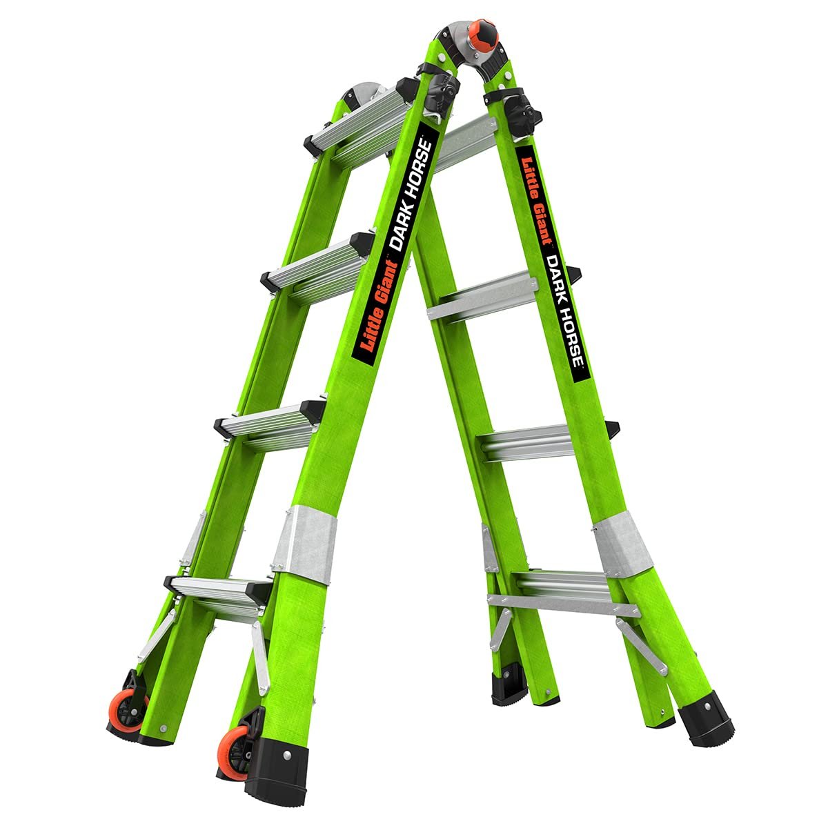 61JGpM6rNsL Little Giant Dark Horse 2.0 Mehrzweckleiter M17, Fiberglas Multipositionsleiter, Typ 1A, 130 kg Tragkraft – Bild 1