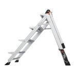 Little Giant Jumbo Trittstufe 4-stufig mit Handlauf – Aluminium-Trittleiter 170 kg Traglast – Bild 9