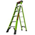 Little Giant King Kombo 3-in-1 Mehrzweckleiter 5+4 Stufen Fiberglas grün drehbares Wandpad