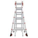 Little Giant Velocity M26 Mehrzweckleiter 7,9m mit Rädern, Aluminium, Typ 1A, 136kg Tragkraft – Bild 9