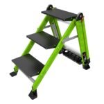 Little Giant Jumbo Step 11933 Trittleiter 3 Stufen Alu mit Geländer EN14183 klappbar – Bild 3