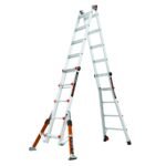 Little Giant Conquest Mehrzweckleiter 5 Stufen mit Stabilisatoren & Tip-Glide-Rollen – Bild 2