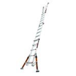 Little Giant Conquest Mehrzweckleiter 5 Stufen mit Stabilisatoren & Tip-Glide-Rollen – Bild 7