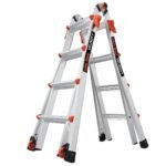 Little Giant Velocity M17 Mehrzweckleiter mit Rollen – Aluminium Multi-Positions-Leiter 4,2 m, Typ 1A, 136 kg