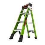 Little Giant King Kombo 3-in-1 GFK-Leiter, 1,2 m, 170 kg, Verlängerung & Trittleiter, nicht leitfähig