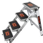 Little Giant Safety Step Trittleiter 3 Stufen – platzsparend klappbar, Aluminium, max. Höhe 1,08 m – Bild 8