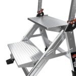 Little Giant Jumbo Step 11902 Trittleiter 2 Stufen, Aluminium, Tragkraft 170 kg, rutschfest – Bild 12
