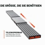 Little Giant Teleskopplanke 1,8-2,7 m, Aluminium, 227 kg Tragkraft, für Gerüstaufbau – Bild 4