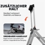 Little Giant Jumbo Trittstufe 4-stufig mit Handlauf – Aluminium-Trittleiter 170 kg Traglast – Bild 3