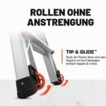 Little Giant Velocity M17 Mehrzweckleiter mit Rollen – Aluminium Multi-Positions-Leiter 4,2 m, Typ 1A, 136 kg – Bild 3
