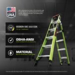 Little Giant King Kombo XT 2.0 Kombinationsleiter Fiberglas 3-in-1 ausziehbar 170 kg Tragkraft – Bild 9