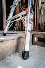 Little Giant Leveler M17 Mehrzweckleiter 4x4 Aluminium Gelenkleiter ausziehbar mit Ratschennivellierung – Bild 3