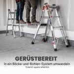 Little Giant Velocity M26 Mehrzweckleiter 7,9m mit Rädern, Aluminium, Typ 1A, 136kg Tragkraft – Bild 6